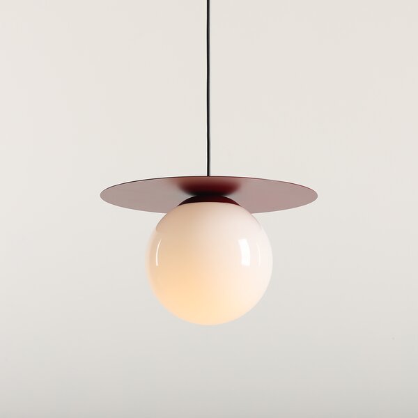 Elegancka lampa wisząca Loop M czerwone wino