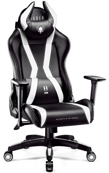 Fotel dla graczy Diablo X-Horn 2.0 Normal Size czarno-biały