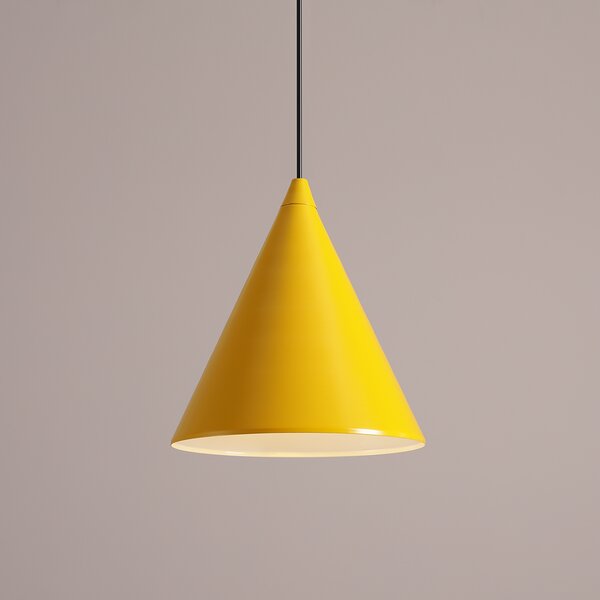 Pojedyncza lampa wisząca Form - musztardowa