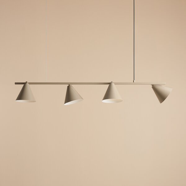 Designerska lampa wisząca Form 4 w kolorze beżowym