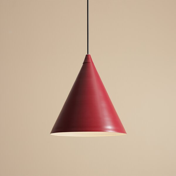 Lampa wisząca Form w modnym bordowym kolorze