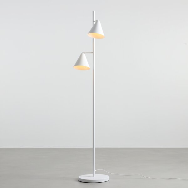 Metalowa lampa stojąca Form 2 o prostej formie