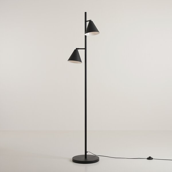 Nowoczesna lampa podłogowa Form - czarna