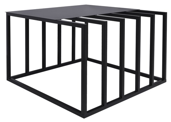 Stolik kawowy Tiglio Black w minimalistycznym stylu