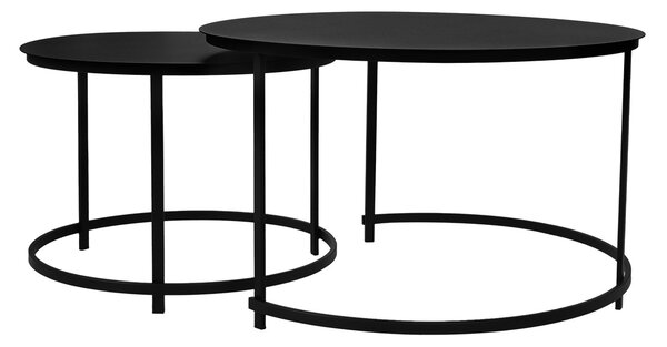 Stylowy komplet stolików kawowych Larice Black