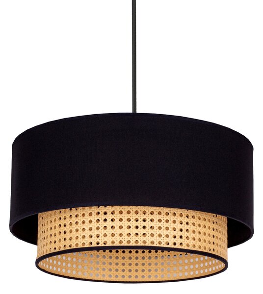 Ekologiczna lampa wisząca z naturalnego rattanu BOHO