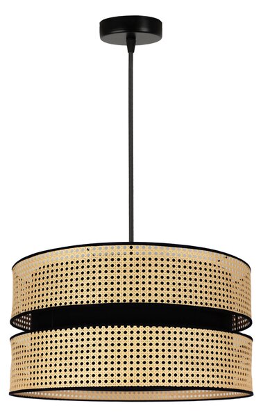 Rattanowa lampa wisząca do salonu DUO