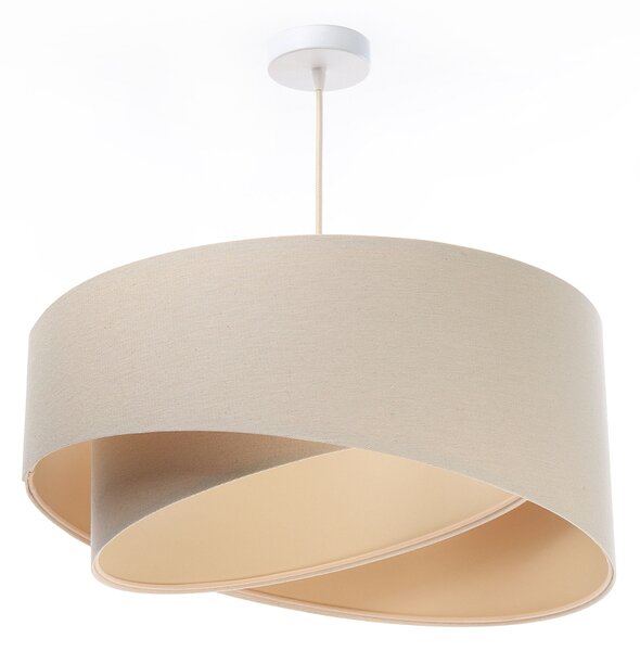 Lampa wisząca nad stół LUKKA z podwójnym abażurem