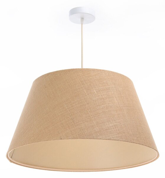 Lampa wisząca ze stożkowym abażurem wykonanym z juty MILA