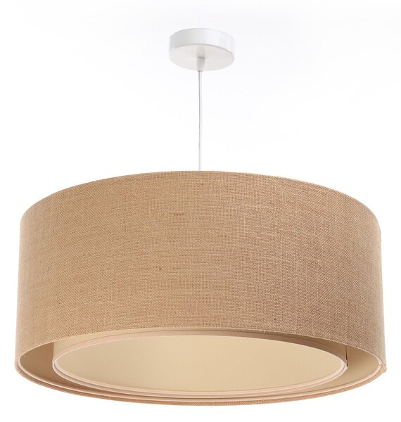 Jutowa lampa wisząca do salonu LIZBONA