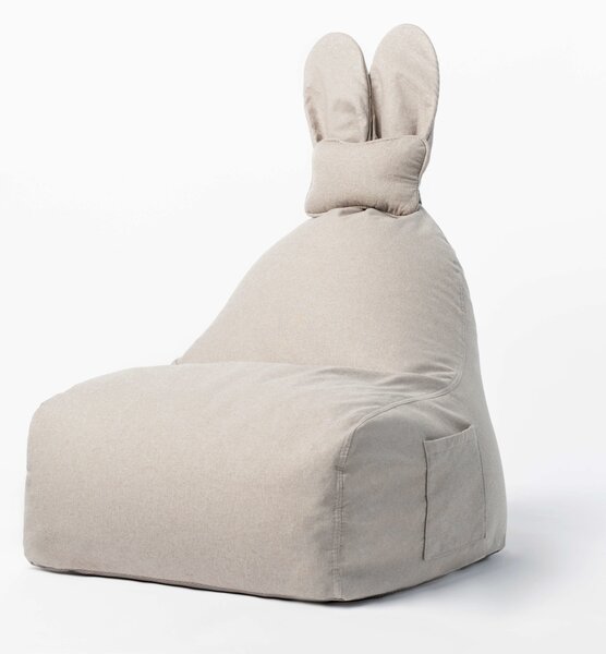 Dziecięca pufa z uszkami i ogonem FUNNY BUNNY