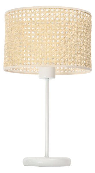 Lampka nocna z rattanowym abażurem Akra