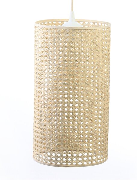 Rattanowa lampa wisząca tuba Gabon