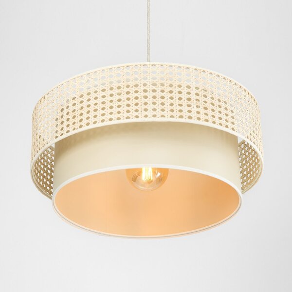 Lampa wisząca Jakarta z naturalnego rattanu