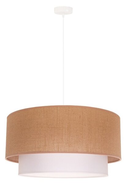 Lampa wisząca Boho z jutowym abażurem