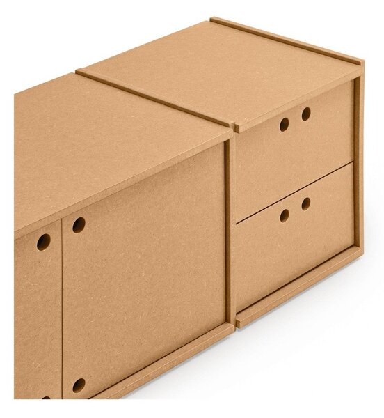 Szafka pod TV w naturalnym kolorze 157x42x40 cm Wally – Teulat