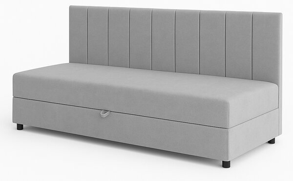 Tapczan łóżko 1-osobowe z pojemnikiem do salonu Sofaro Plus 120x200 Musztardowy