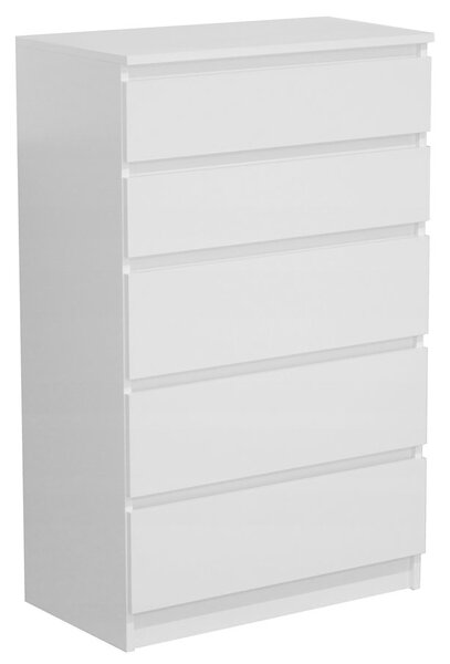 Biała minimalistyczna komoda z szufladami - Beta 4X