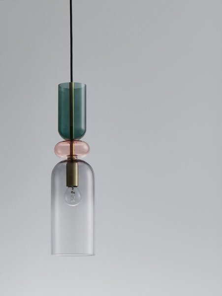 Szklana lampa wisząca w kolorze złota ø 11 cm Murano – Nova Luce