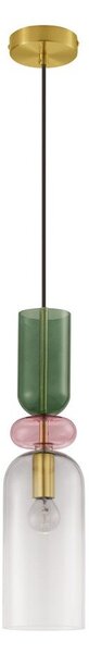 Szklana lampa wisząca w kolorze złota ø 11 cm Murano – Nova Luce