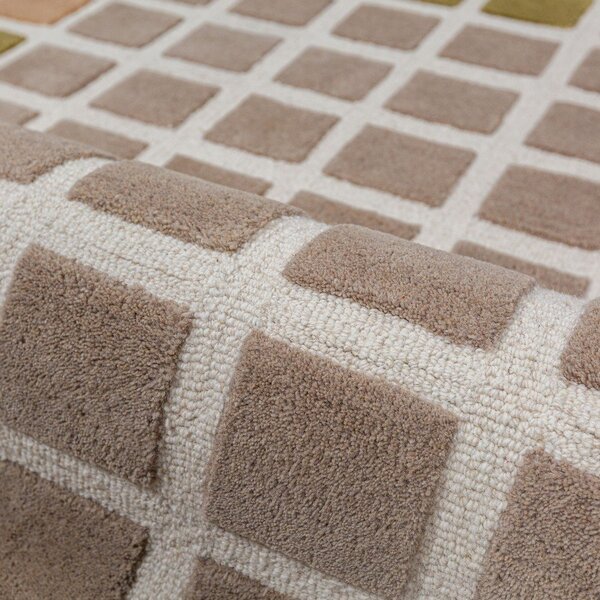 Zielony wełniany dywan tkany ręcznie 160x230 cm Renga Wool – Flair Rugs