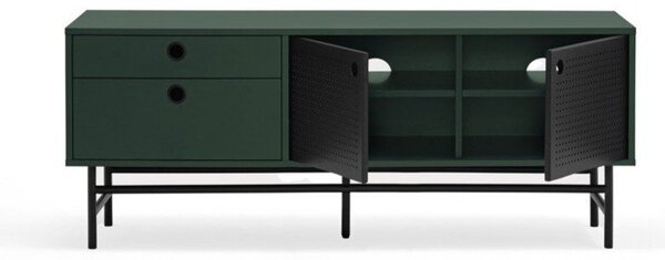 Ciemnozielona szafka pod TV 140x52 cm Punto – Teulat