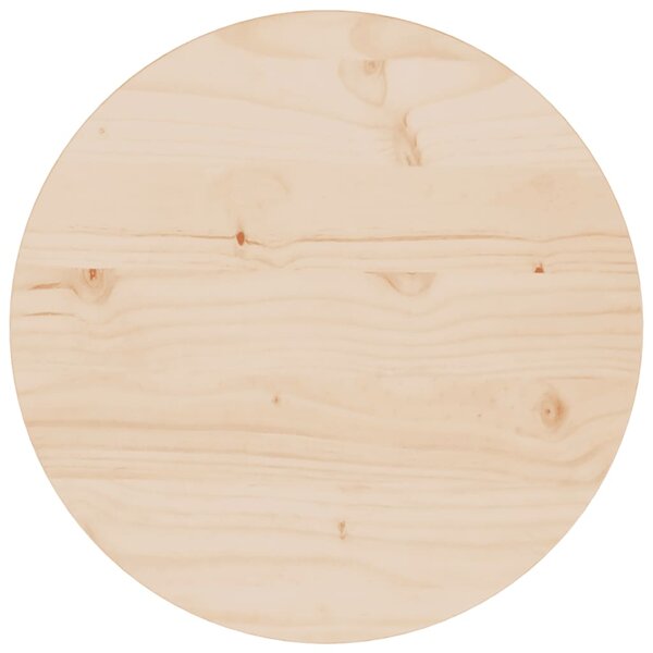 Blat stołu, Ø40x2,5 cm, lite drewno sosnowe
