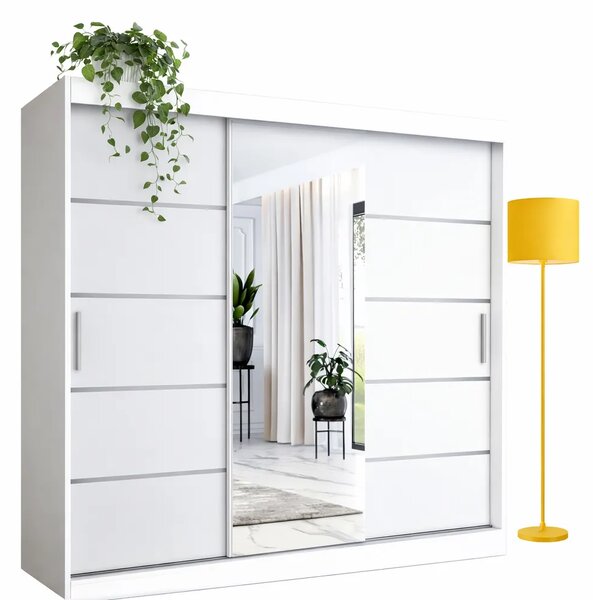 Szafa przesuwna 200 cm biały mat B9-W05
