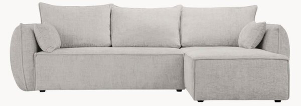 Sofa narożna 4-osobowa z funkcją spania i przechowywania Eris Light Grey