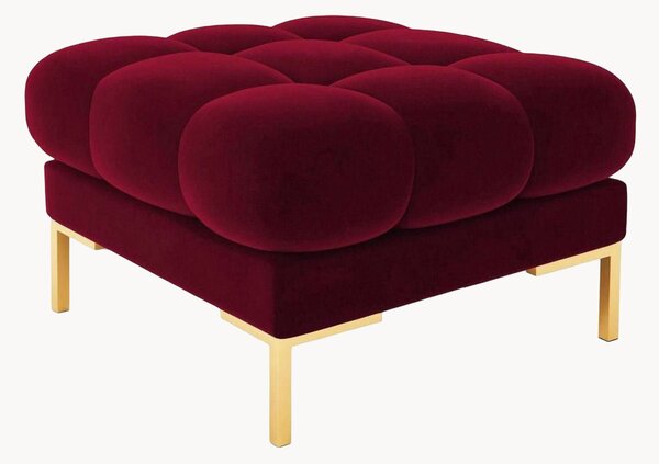 Puf Bali Red & Gold Metal