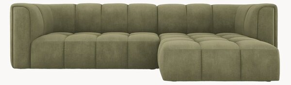 Narożna sofa modułowa z szenilu Francesca (3-osobowa)