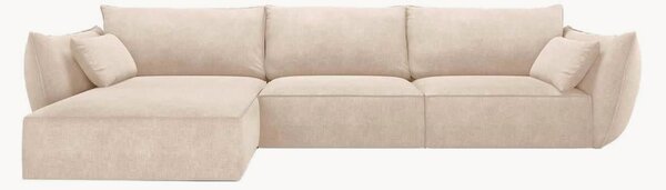 Sofa narożna z szenilu Vanda