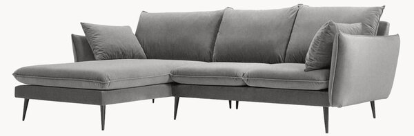Sofa narożna Elio Light Grey & Black I (5-osobowa)