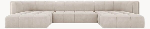 Sofa panoramiczna Francesca Beige & Black (5-osobowa)