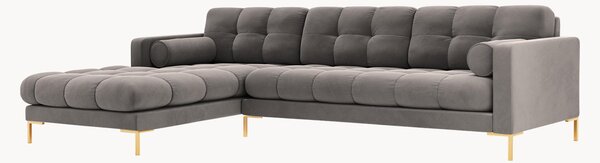 Sofa narożna o wyglądzie aksamitu Bali (5-osobowa)