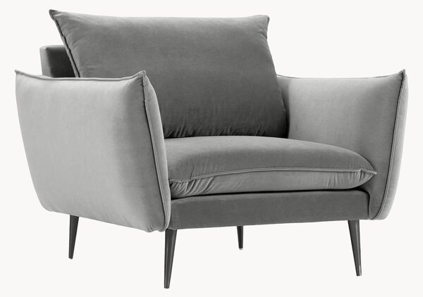 Fotel Elio Light Grey & Black