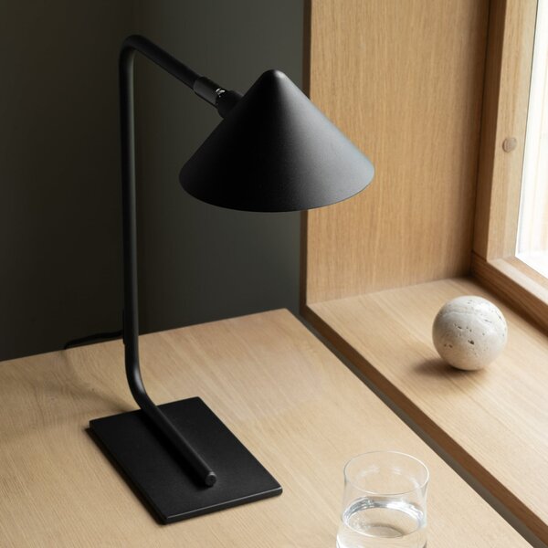 Lampa Stołowa Watt & Veke, Kuro, ściemnialny, czarny, salon, metal, design