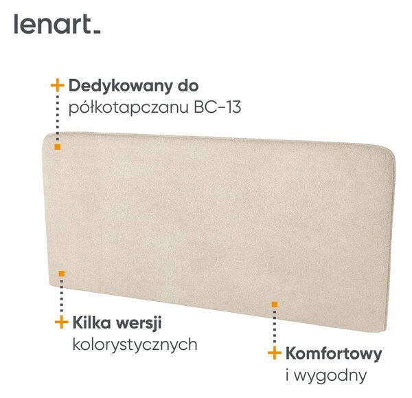 MebleMWM BED CONCEPT BC-33 - zagłówek tapicerowany 180 do BC-13 - boucle beżowy