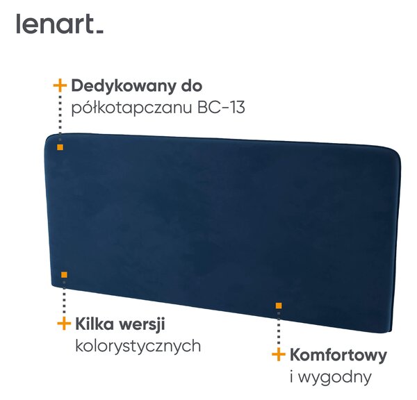 MebleMWM BED CONCEPT BC-33 - zagłówek tapicerowany 180 do BC-13 - granat