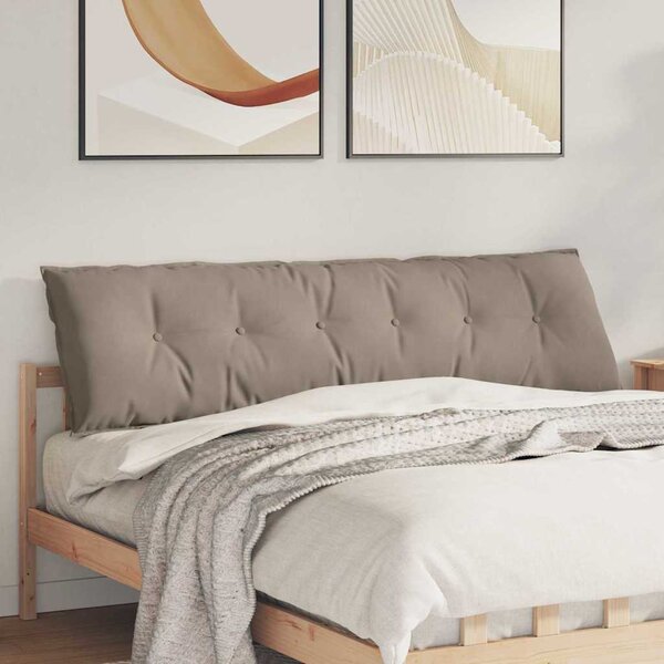 Poduszka na plecy Szarobeżowy 180 x 50 cm Tkanina mikrofibrowa