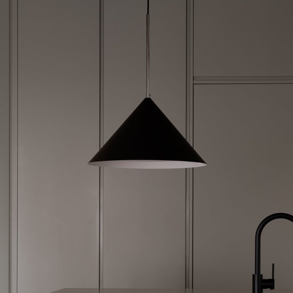 Lampa Wisząca Watt & Veke, Kuro, ściemnialny, czarny, kuchnia, metal, design