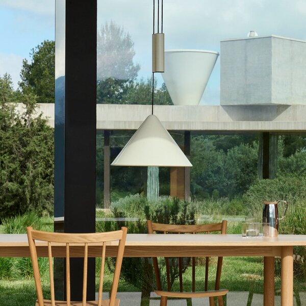 Lampa Wisząca HAY, Compass, biały, salon, aluminium, design
