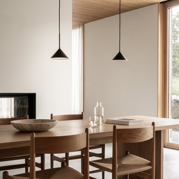 Lampa Wisząca Watt & Veke, Kuro, ściemnialny, czarny, kuchnia, metal, design