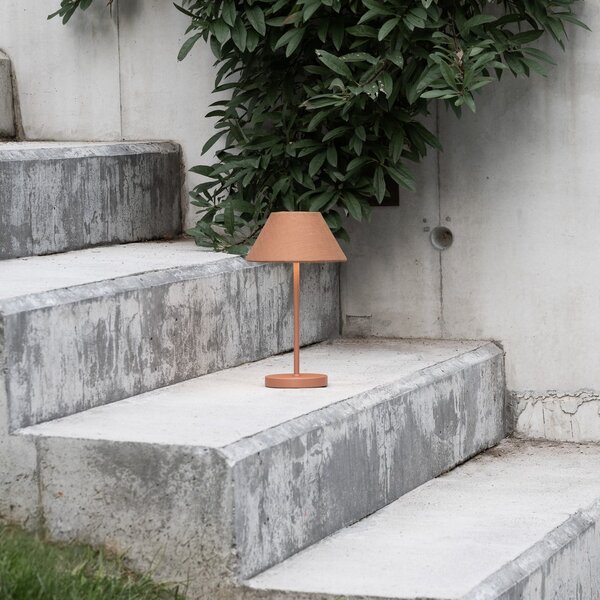 Lampa Stołowa Watt & Veke, Teya, ściemnialny, brąz rdzawy, salon, metal, design