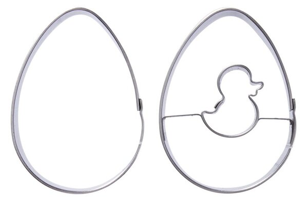 Komplet 2 nierdzewnych foremek wielkanocnych Orion Egg