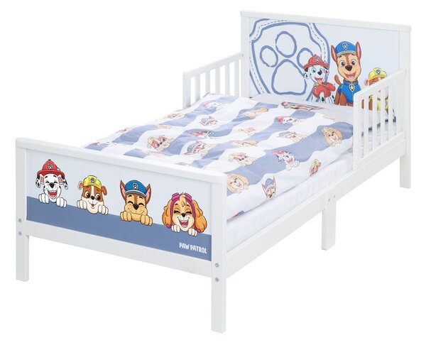 Biało-niebieskie łóżko dziecięce 70x140 cm Paw Patrol – Roba