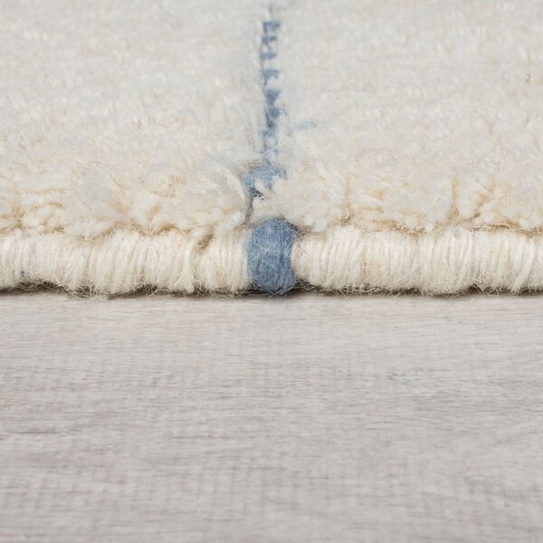 Kremowy wełniany dywan tkany ręcznie 200x290 cm Dottie Geometric – Flair Rugs