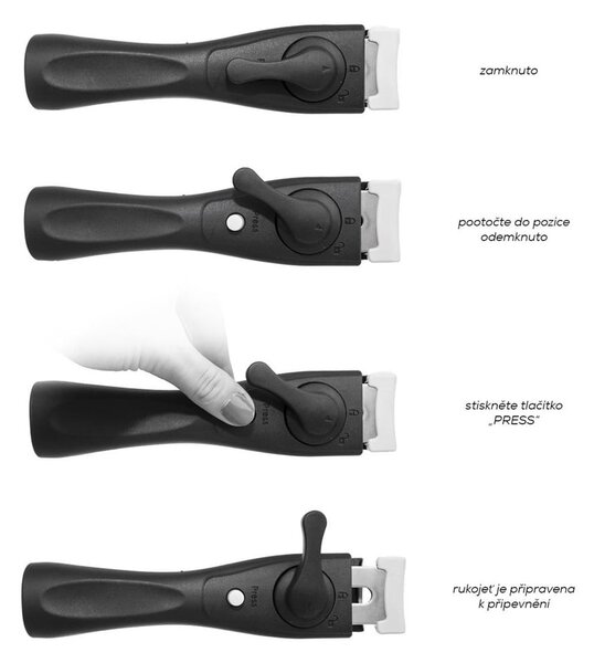 Patelnie aluminiowe 2 szt. Grande Combi – Orion