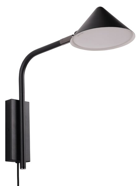 Lampa Ścienna Watt & Veke, Kuro, ściemnialny, czarny, salon, metal, design