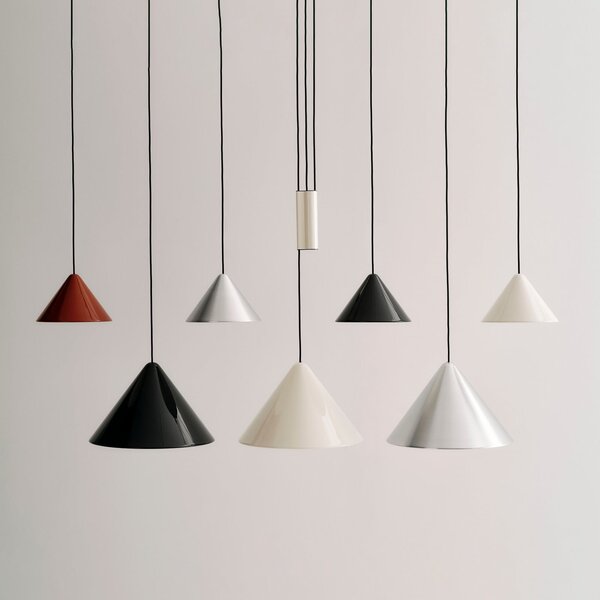 Lampa Wisząca HAY, Compass, czarny, salon, aluminium, design